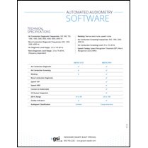 AMTAS Automated Audiometry Datasheet